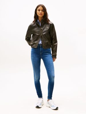 Jeans Nora Skinny Fit Y Talle Medio Azul Tommy Jeans