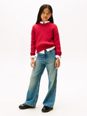 Imagen 2 del producto Sweater Trenzado Rojo Tommy Hilfiger XJP