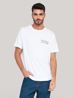 Imagen 1 del producto Polera De Cuello Redondo YBR Logo Blanco Tommy Hilfiger
