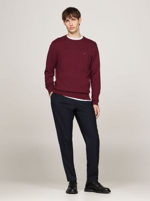 Imagen 2 del producto Sweater Básico Signature C-Neck Burdeo Tommy Hilfiger