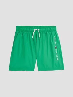 Traje De Baño Medio Logo Original Verde Tommy Hilfiger
