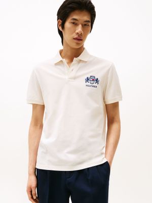Polo Icon Graphic Regular Fit Blanco Tommy Hilfiger