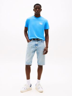 Imagen 2 del producto Polera Stack Logo Slim Fit Celeste C39 Tommy Jeans