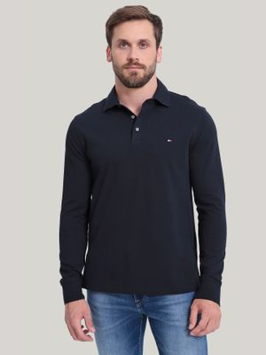 Polo 1985 Collection C Logo Azul Tommy Hilfiger