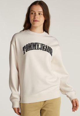 Polerón Relaxed Con Logo De Flores Blanco Tommy Jeans