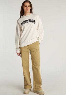 Imagen 2 del producto Polerón Relaxed Con Logo De Flores Blanco Tommy Jeans