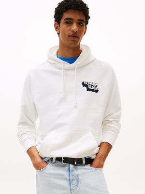 Polerón Hoodie Logo Gráfico Blanco YBL Tommy Jeans