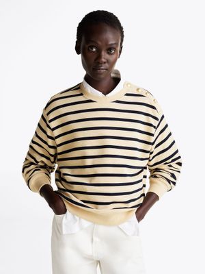 Imagen 1 del producto Polerón de Botones Con Escudo Multicolor Tommy Hilfiger