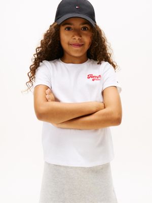 Polera Varsity Con /Logo Blanco Tommy Hilfiger