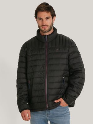 Parka Weight Quilted Negro Tommy Hilfiger