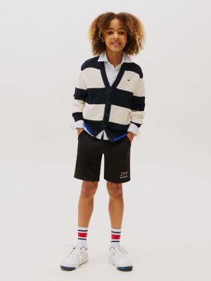 Short Con Logo Gráfico Negro Tommy Hilfiger