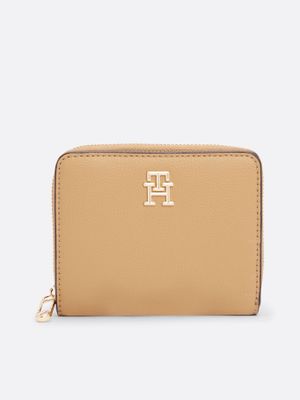 Billetera Soft Con Cierre RBC Beige Tommy Hilfiger