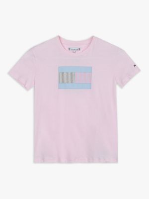 Polera Flag Graphic Logo Rosado Tommy Hilfiger