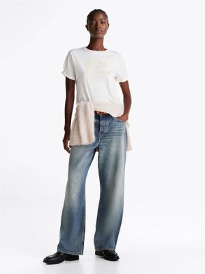 Imagen 2 del producto Polera Varsity Crest Logo Blanco Tommy Hilfiger