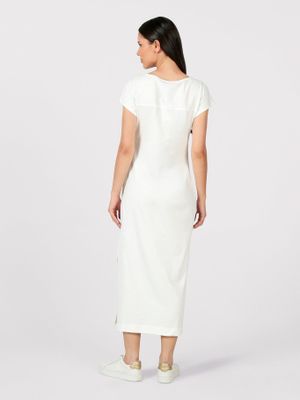 Imagen 2 del producto Vestido Midi Con Cuello Bote Blanco Tommy Hilfiger