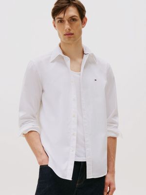 Camisa Flex Poplin Regular Fit Blanco Tommy Hilfiger