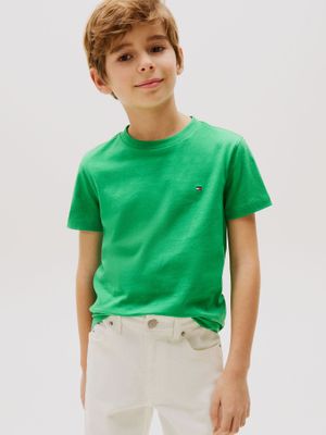 Polera Essential De Cuello Redondo Verde Tommy Hilfiger