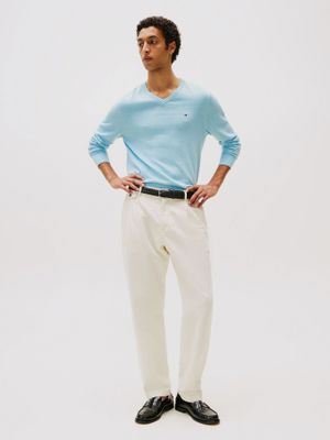 Imagen 2 del producto Sweater Básico Signature V-DVW Celeste Tommy Hilfiger