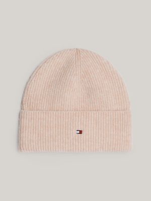 Beanie Essential Con Logo Rosado Tommy Hilfiger