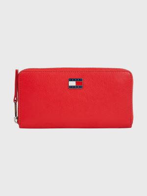 Billetera Pillow Con Cierre Rojo Tommy Jeans