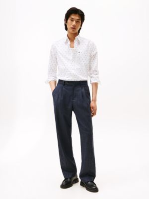 Imagen 2 del producto Camisa Poplin Small Print Regular Blanco Tommy Hilfiger