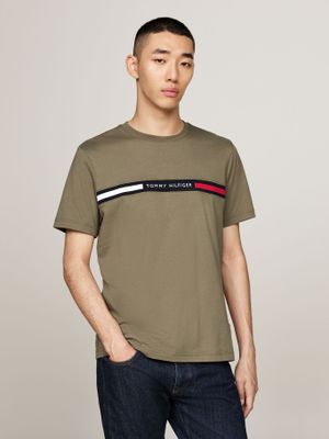 Polera Chest Insert Logo Verde PLI Tommy Hilfiger