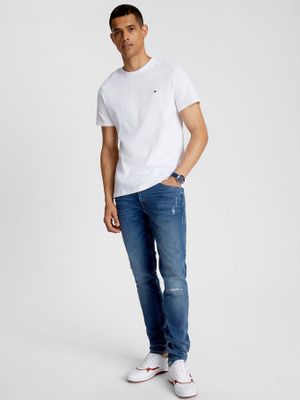 Imagen 2 del producto Polera Cotton C-Neck Slim Fit YBR Blanco Tommy Hilfiger