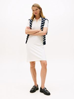 Vestido Polo 1985 Corte Slim YA8 Blanco Tommy Hilfiger