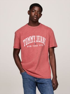 Polera Varsity Logo Regular Fit Rosado Tommy Hilfiger