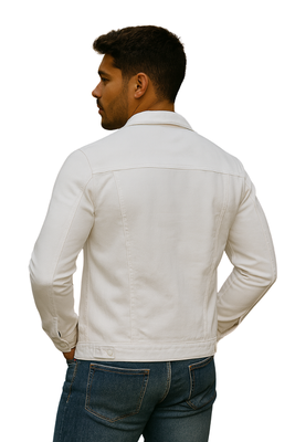 Imagen 2 del producto Chaqueta Mezclilla Nacional Blanca Hombre