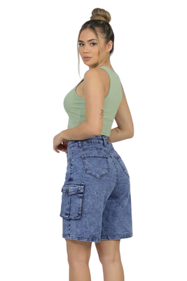 Imagen 2 del producto Short Bermuda Cargo Wide Leg Mujer Sophia