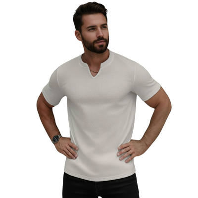 Imagen 2 del producto Camisa Lino Hombre Cuello V