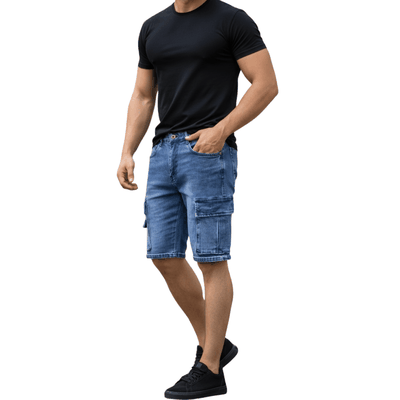 Imagen 2 del producto Short Jeans Cargo Hombre Romeo