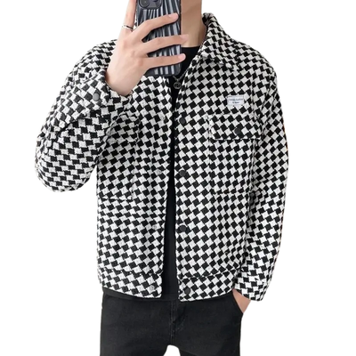 Chaqueta Mezcla Lana Cazadora Hombre