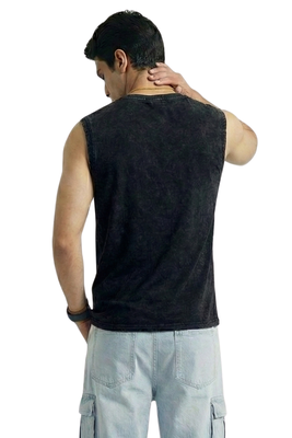 Imagen 2 del producto Polera Sin Mangas Musculosa Acid Wash Hombre