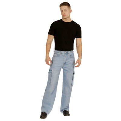 Imagen 2 del producto Pantalon Jeans Oversize Cargo Hombre