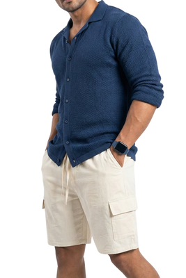 Imagen 2 del producto Short Fresco Lino Grueso Cargo Hombre