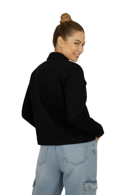 Imagen 2 del producto Chaqueta Mezclilla Clasic Woman Mujer Negra
