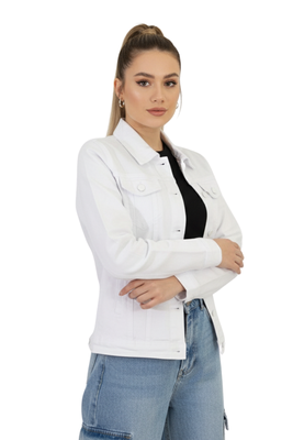 Imagen 2 del producto Chaqueta Mezclilla Clasic Woman Mujer Blanca