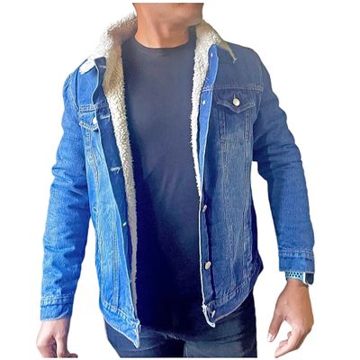 Imagen 2 del producto Chaqueta Mezclilla Azul Oscuro Chiporro Beige