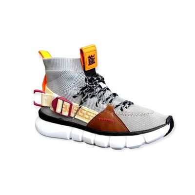 Zapatilla Urbana Broche Alta Hombre Gris