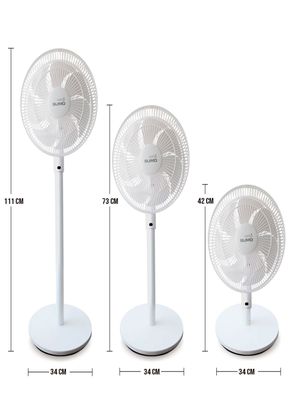 Imagen 2 del producto Ventilador silencioso con control remoto de mesa VP-88 Sumo