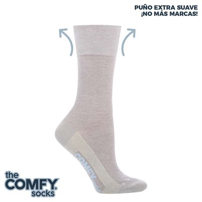 Imagen 2 del producto Calcetín Comfy Cobre Liso Gris