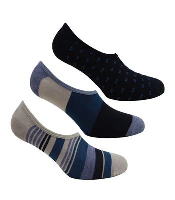 3 Pares Calcetín Bamboo Franjas Peruggi