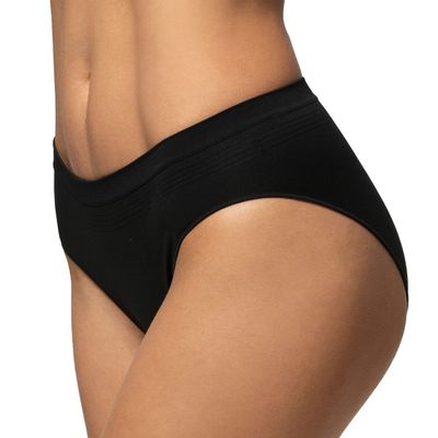 Calzón Seamless Donna Negro Pompea