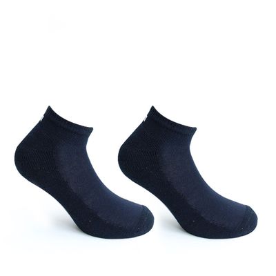 4 Pares Calcetin Algodón Deportivo Largo 0/4 Azul