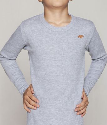 Imagen 2 del producto CAMISETA TEJIDO PANAL INFANTIL GRIS