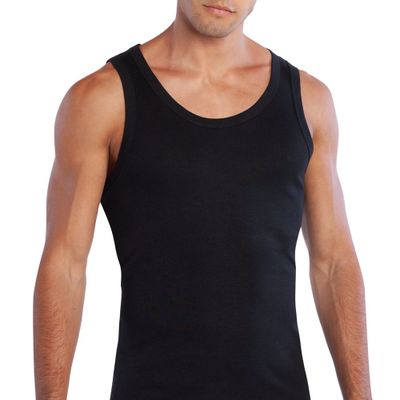 Camiseta Algodón Musculosa Negro