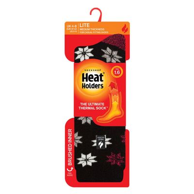 Imagen 2 del producto Calcetín Lite - St Moritz Negro Heat Holders