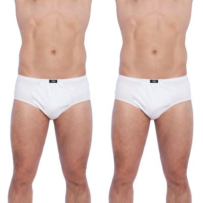 Imagen 2 del producto Bi-Pack Slip Clásico Algodón Blanco